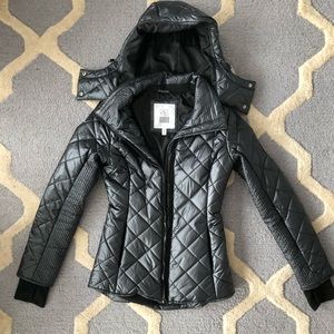 NWOT black Victoria’s Secret winter jacket, XS